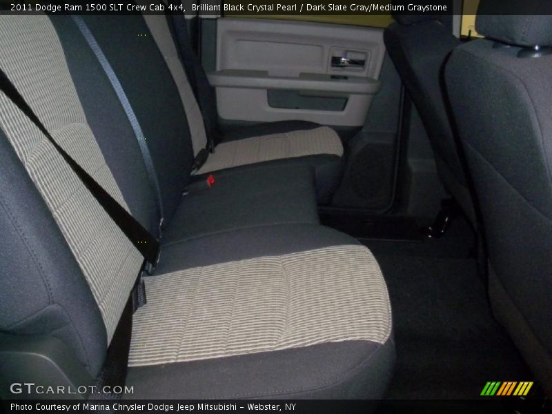Brilliant Black Crystal Pearl / Dark Slate Gray/Medium Graystone 2011 Dodge Ram 1500 SLT Crew Cab 4x4