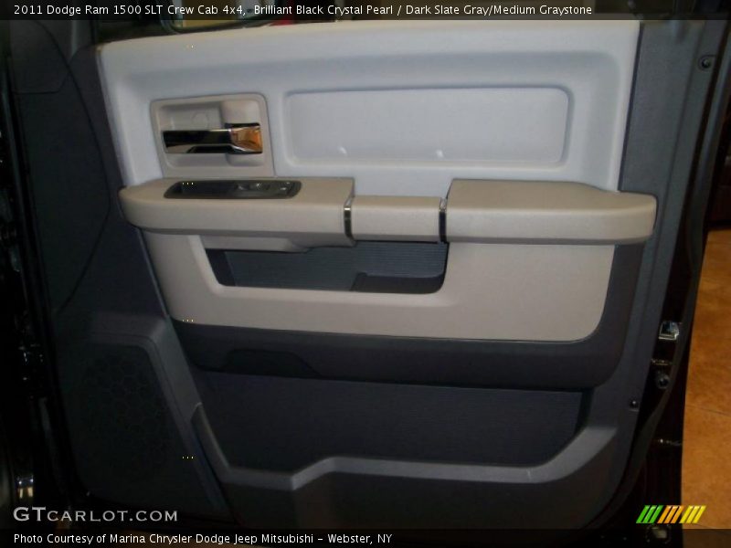 Brilliant Black Crystal Pearl / Dark Slate Gray/Medium Graystone 2011 Dodge Ram 1500 SLT Crew Cab 4x4