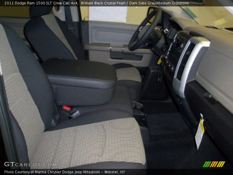 Brilliant Black Crystal Pearl / Dark Slate Gray/Medium Graystone 2011 Dodge Ram 1500 SLT Crew Cab 4x4