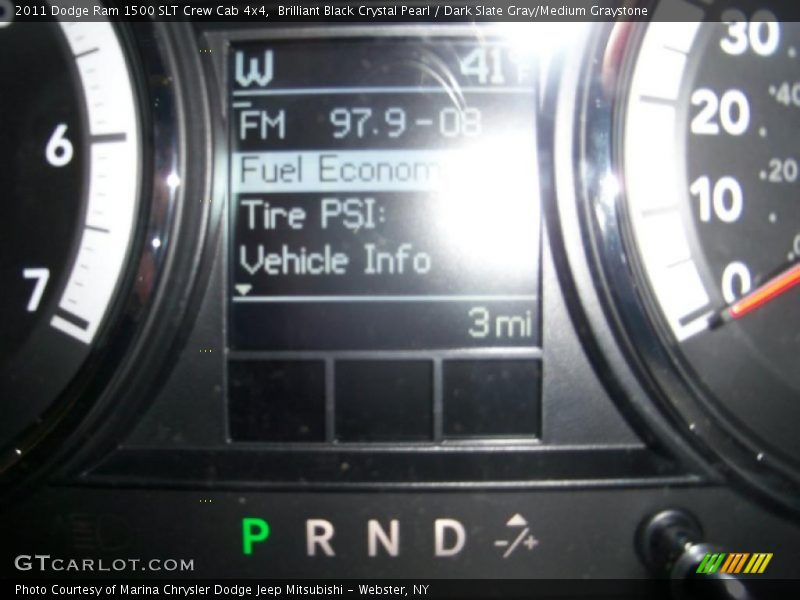 Brilliant Black Crystal Pearl / Dark Slate Gray/Medium Graystone 2011 Dodge Ram 1500 SLT Crew Cab 4x4
