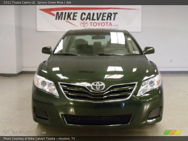 Spruce Green Mica / Ash 2011 Toyota Camry LE