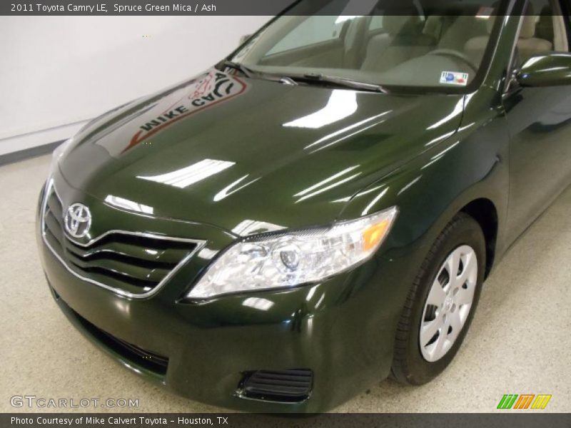 Spruce Green Mica / Ash 2011 Toyota Camry LE