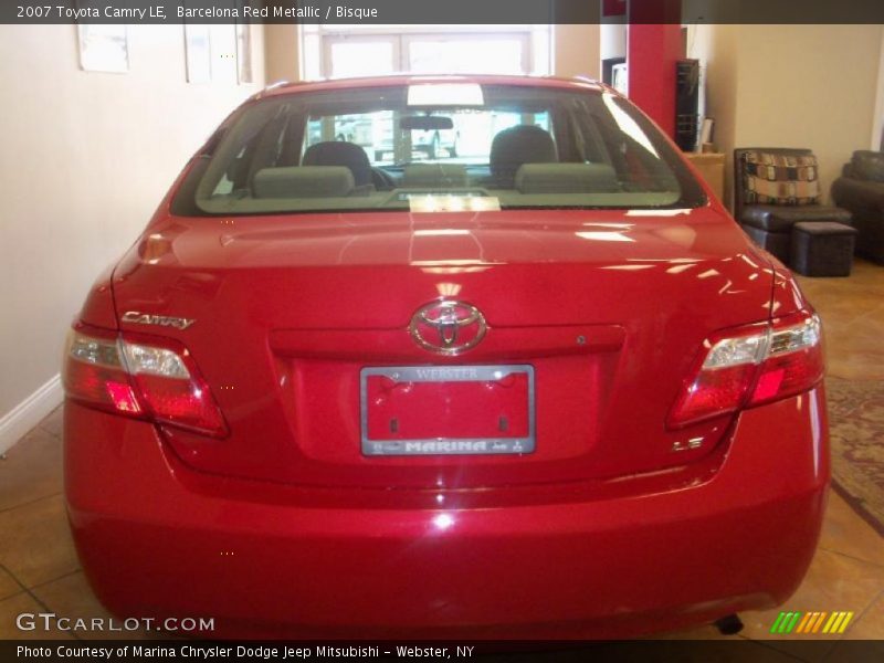 Barcelona Red Metallic / Bisque 2007 Toyota Camry LE