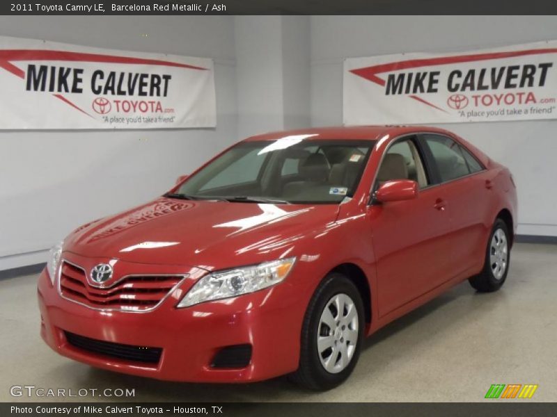 Barcelona Red Metallic / Ash 2011 Toyota Camry LE
