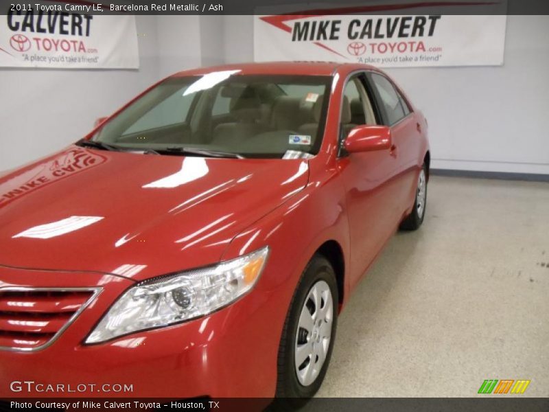 Barcelona Red Metallic / Ash 2011 Toyota Camry LE