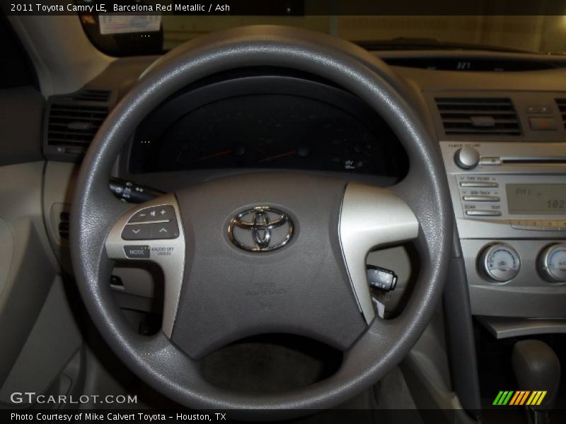 Barcelona Red Metallic / Ash 2011 Toyota Camry LE