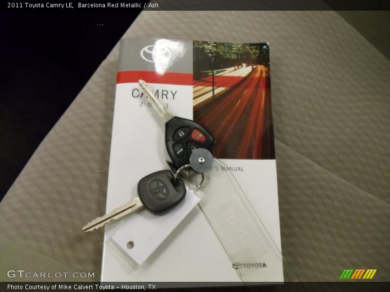 Barcelona Red Metallic / Ash 2011 Toyota Camry LE