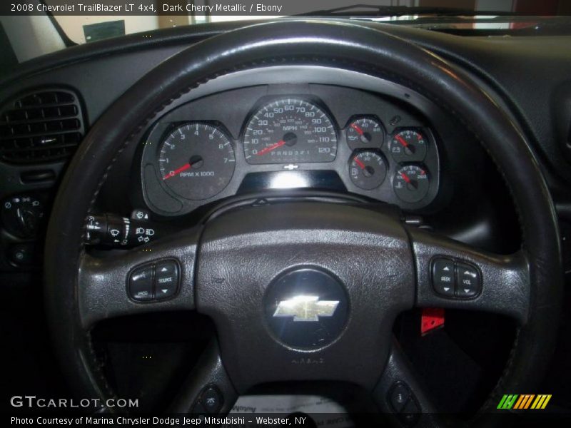 Dark Cherry Metallic / Ebony 2008 Chevrolet TrailBlazer LT 4x4