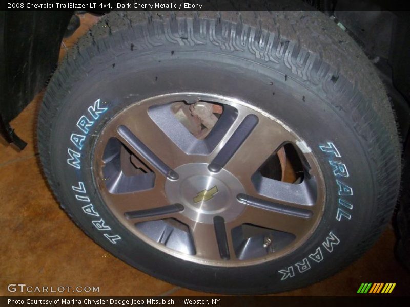 Dark Cherry Metallic / Ebony 2008 Chevrolet TrailBlazer LT 4x4
