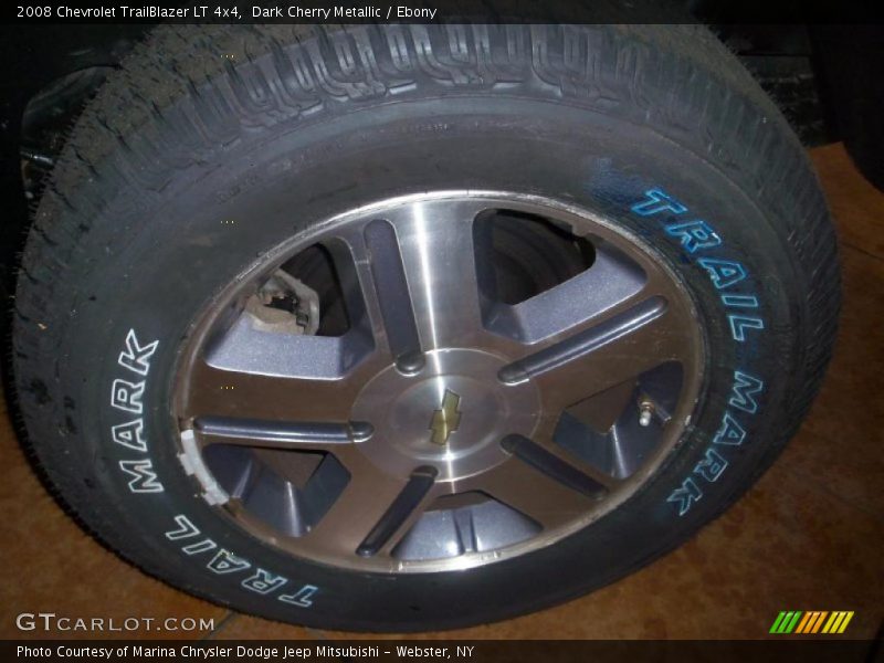 Dark Cherry Metallic / Ebony 2008 Chevrolet TrailBlazer LT 4x4