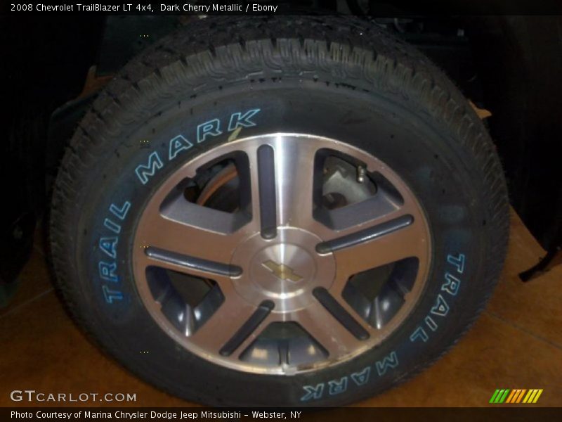 Dark Cherry Metallic / Ebony 2008 Chevrolet TrailBlazer LT 4x4
