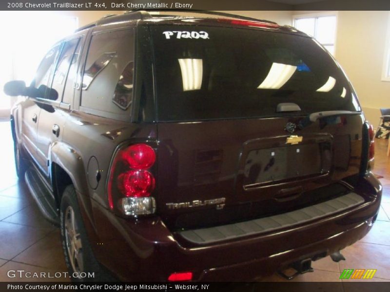 Dark Cherry Metallic / Ebony 2008 Chevrolet TrailBlazer LT 4x4