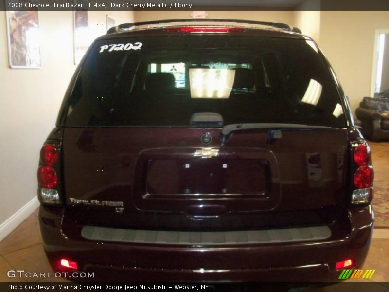 Dark Cherry Metallic / Ebony 2008 Chevrolet TrailBlazer LT 4x4