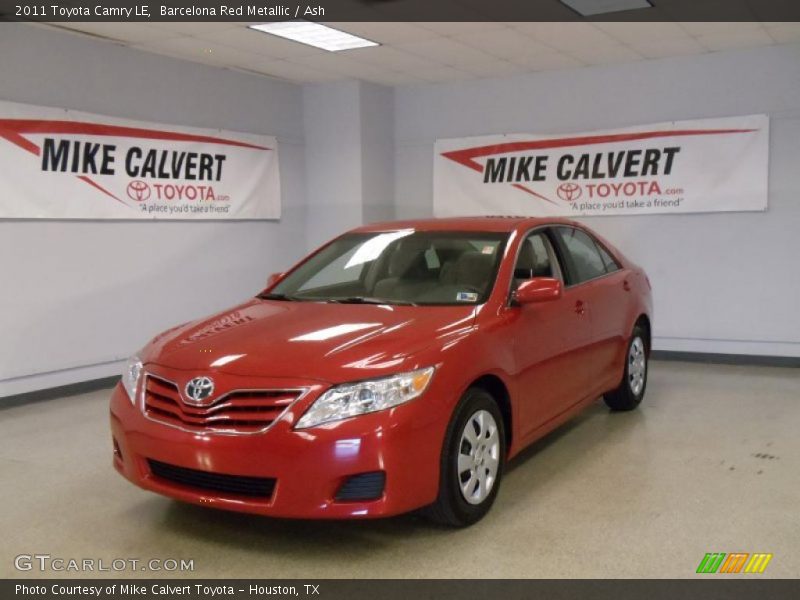 Barcelona Red Metallic / Ash 2011 Toyota Camry LE