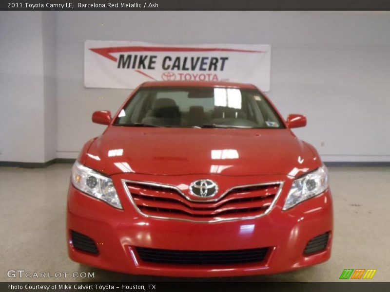 Barcelona Red Metallic / Ash 2011 Toyota Camry LE