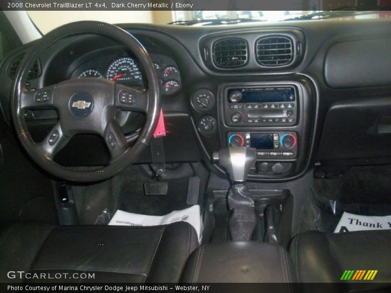 Dark Cherry Metallic / Ebony 2008 Chevrolet TrailBlazer LT 4x4