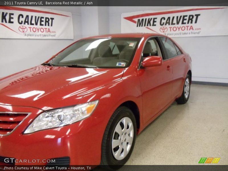 Barcelona Red Metallic / Ash 2011 Toyota Camry LE