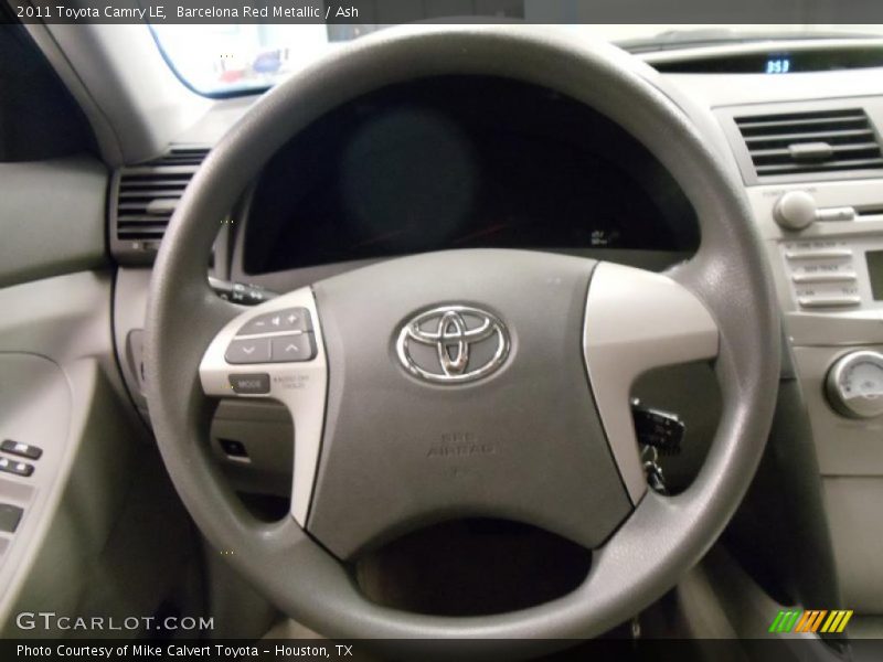 Barcelona Red Metallic / Ash 2011 Toyota Camry LE
