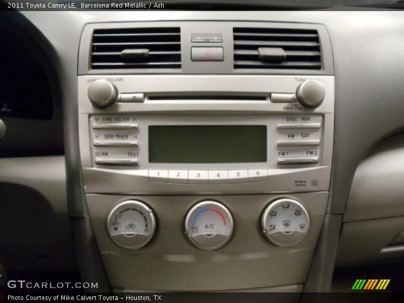 Barcelona Red Metallic / Ash 2011 Toyota Camry LE