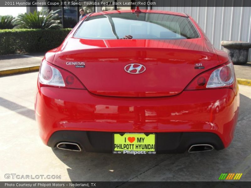 Tsukuba Red / Black Leather/Red Cloth 2011 Hyundai Genesis Coupe 3.8 R Spec