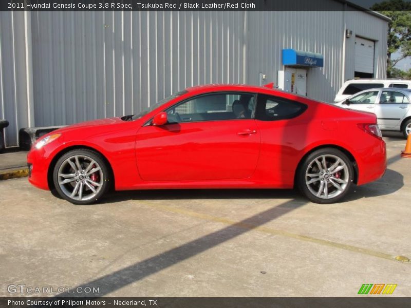  2011 Genesis Coupe 3.8 R Spec Tsukuba Red