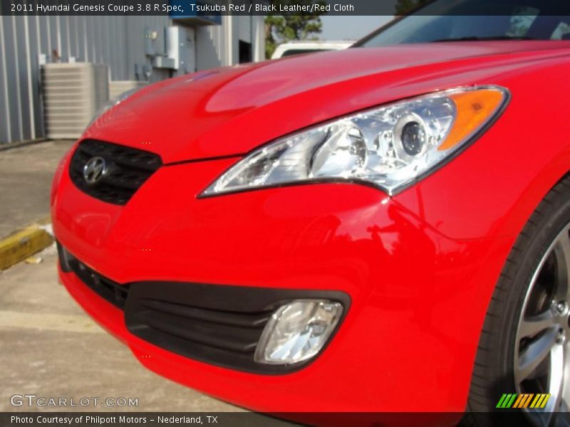 Tsukuba Red / Black Leather/Red Cloth 2011 Hyundai Genesis Coupe 3.8 R Spec