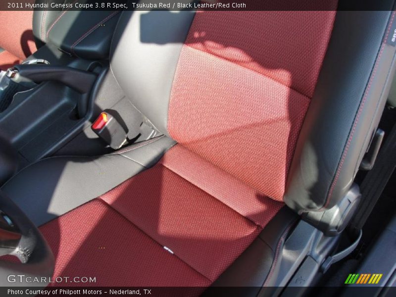  2011 Genesis Coupe 3.8 R Spec Black Leather/Red Cloth Interior