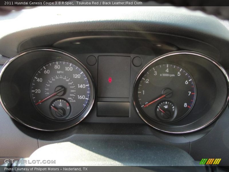  2011 Genesis Coupe 3.8 R Spec 3.8 R Spec Gauges