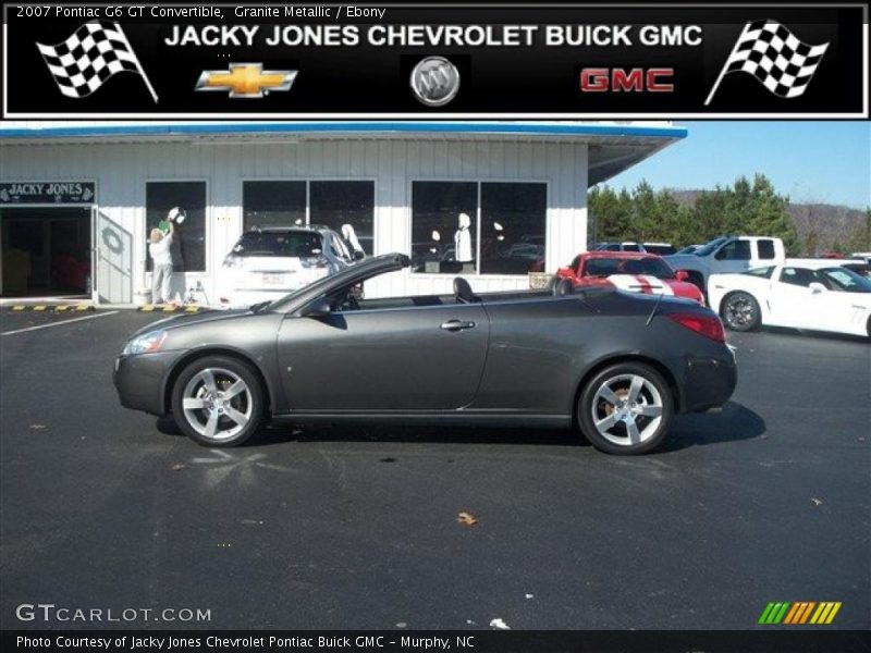 Granite Metallic / Ebony 2007 Pontiac G6 GT Convertible