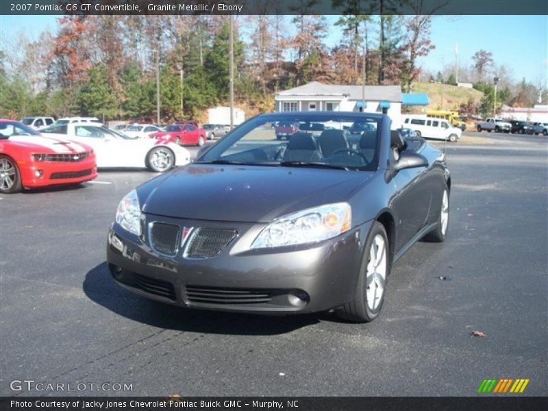 Granite Metallic / Ebony 2007 Pontiac G6 GT Convertible