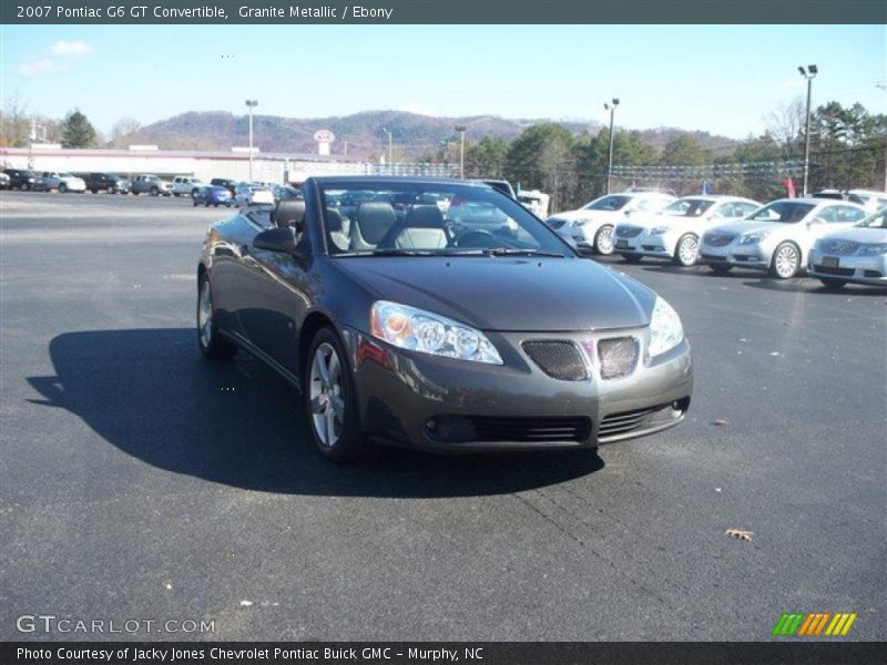 Granite Metallic / Ebony 2007 Pontiac G6 GT Convertible