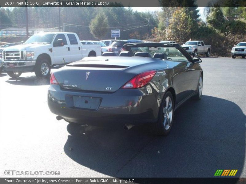 Granite Metallic / Ebony 2007 Pontiac G6 GT Convertible