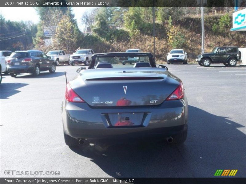 Granite Metallic / Ebony 2007 Pontiac G6 GT Convertible