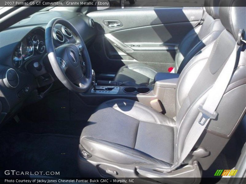 Granite Metallic / Ebony 2007 Pontiac G6 GT Convertible