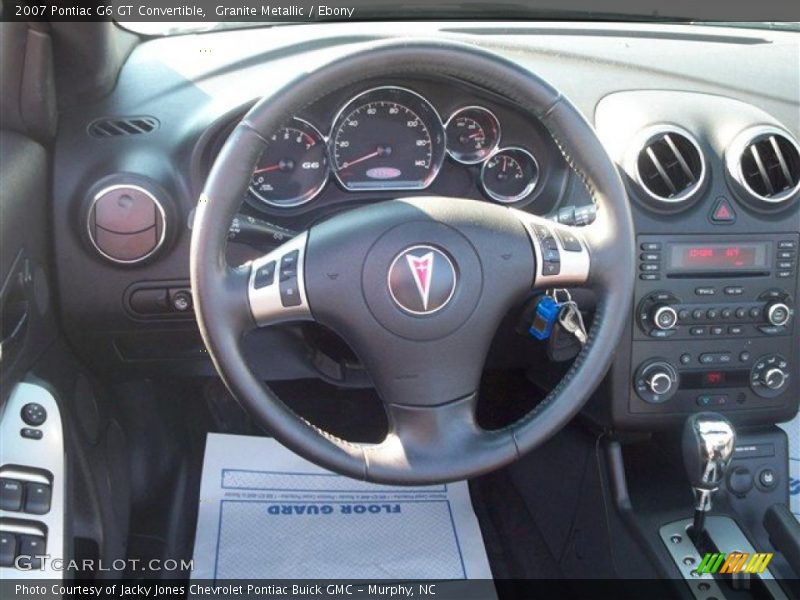 Granite Metallic / Ebony 2007 Pontiac G6 GT Convertible