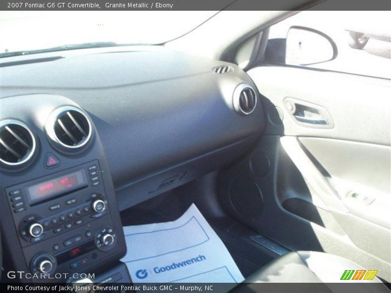 Granite Metallic / Ebony 2007 Pontiac G6 GT Convertible