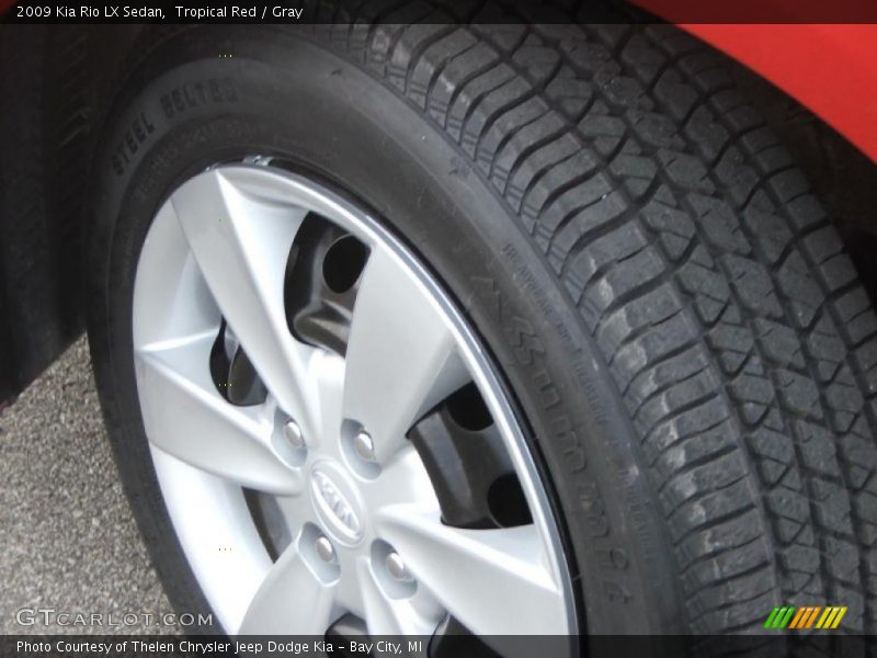 Tropical Red / Gray 2009 Kia Rio LX Sedan