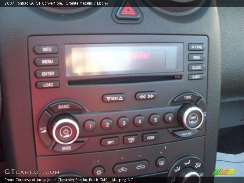 Granite Metallic / Ebony 2007 Pontiac G6 GT Convertible