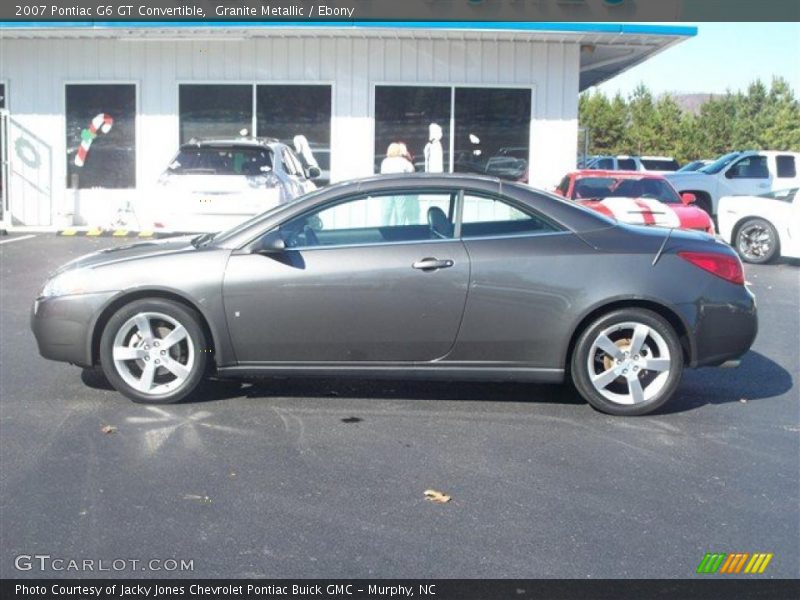 Granite Metallic / Ebony 2007 Pontiac G6 GT Convertible