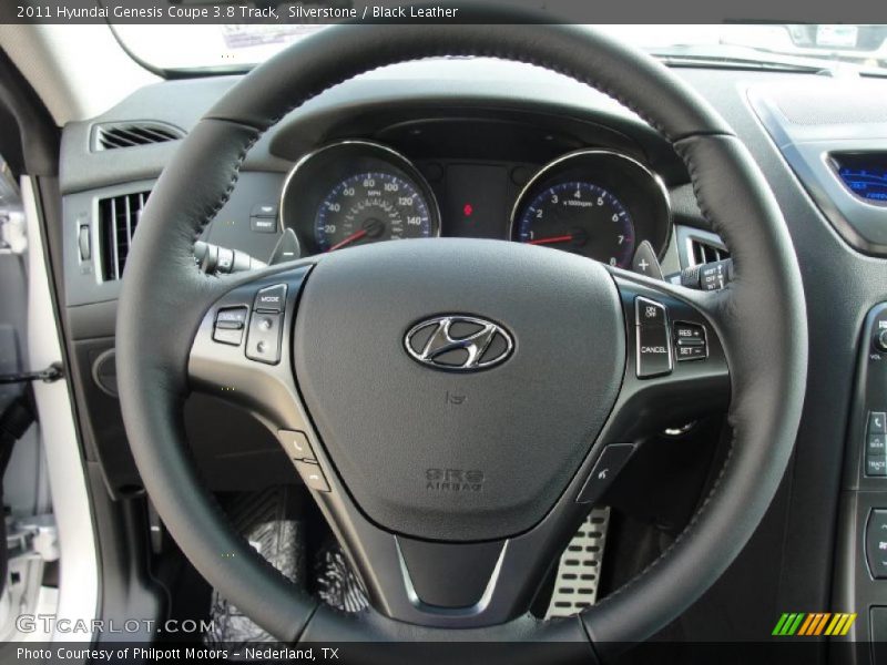 Silverstone / Black Leather 2011 Hyundai Genesis Coupe 3.8 Track