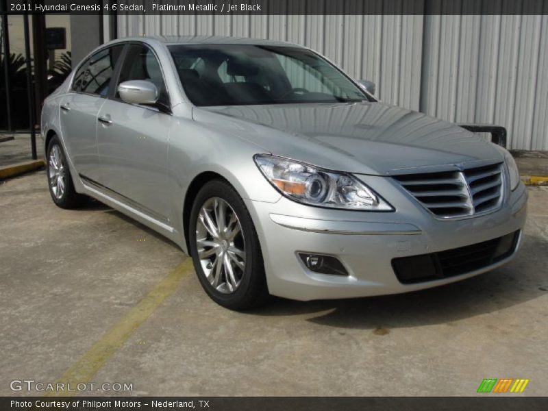 Front 3/4 View of 2011 Genesis 4.6 Sedan