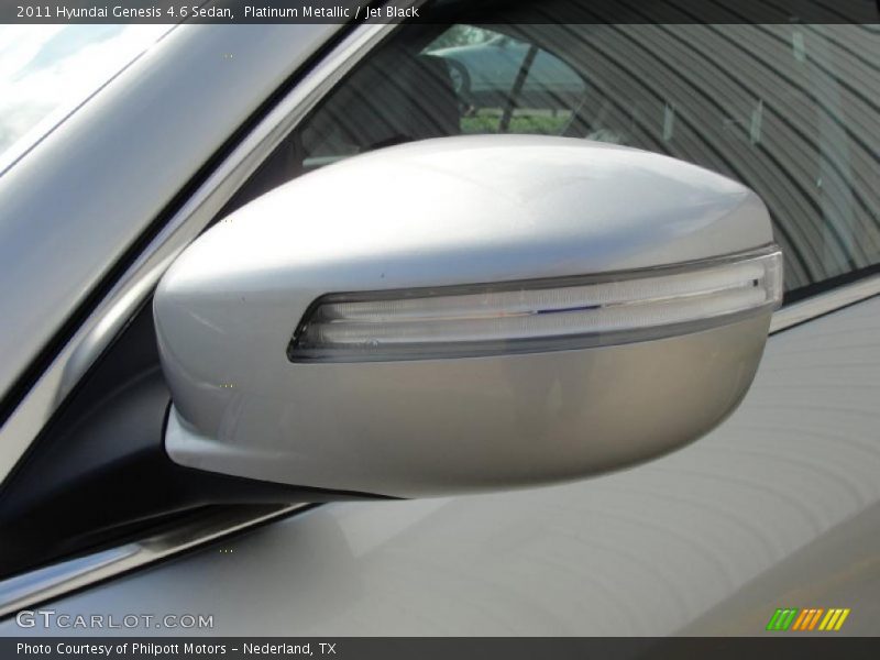 Platinum Metallic / Jet Black 2011 Hyundai Genesis 4.6 Sedan