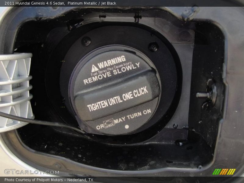 Platinum Metallic / Jet Black 2011 Hyundai Genesis 4.6 Sedan