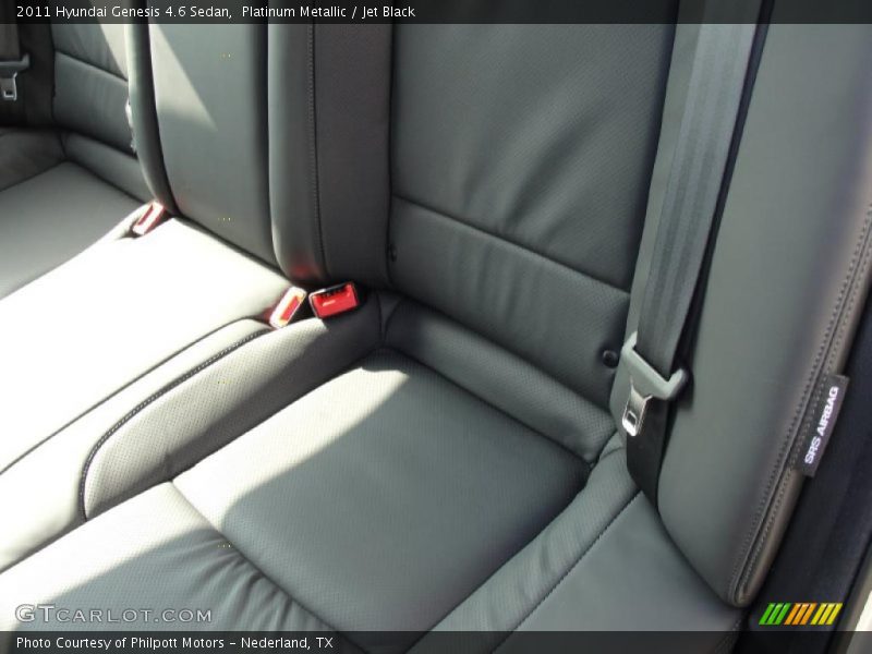 Platinum Metallic / Jet Black 2011 Hyundai Genesis 4.6 Sedan