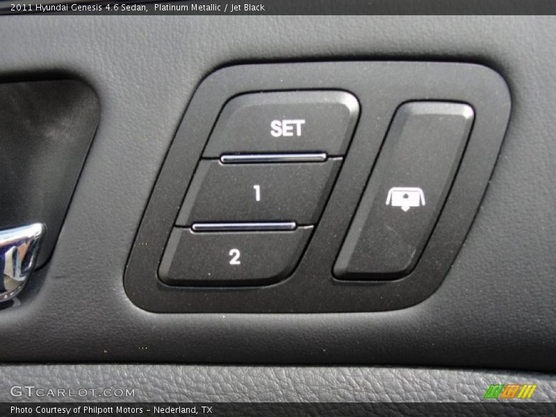 Platinum Metallic / Jet Black 2011 Hyundai Genesis 4.6 Sedan