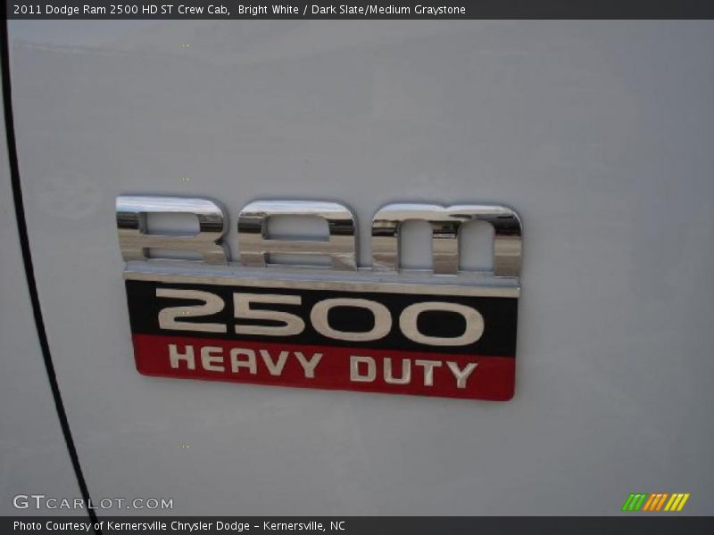 Bright White / Dark Slate/Medium Graystone 2011 Dodge Ram 2500 HD ST Crew Cab
