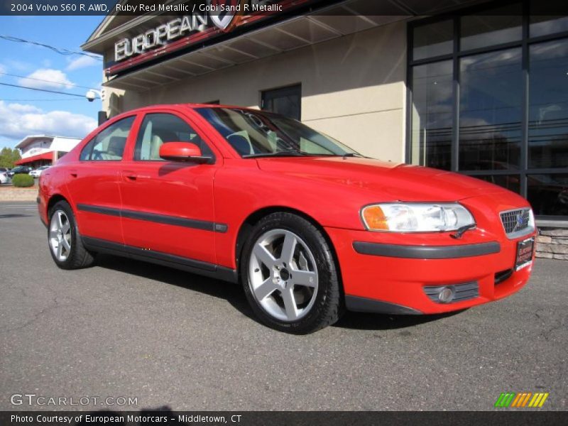 Ruby Red Metallic / Gobi Sand R Metallic 2004 Volvo S60 R AWD