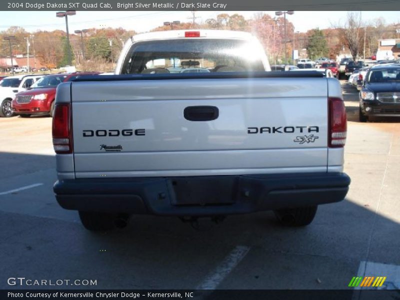 Bright Silver Metallic / Dark Slate Gray 2004 Dodge Dakota SXT Quad Cab