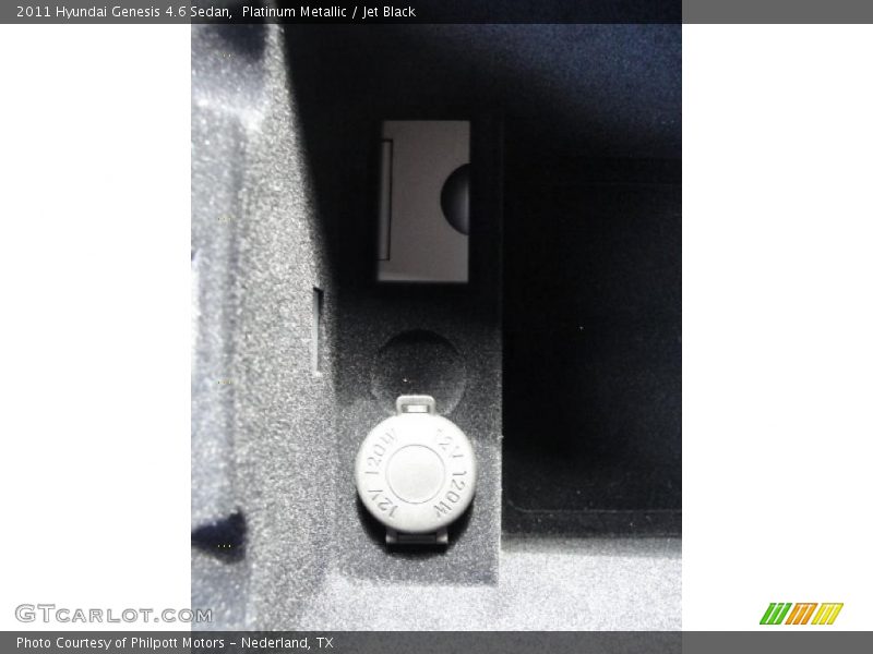 Platinum Metallic / Jet Black 2011 Hyundai Genesis 4.6 Sedan