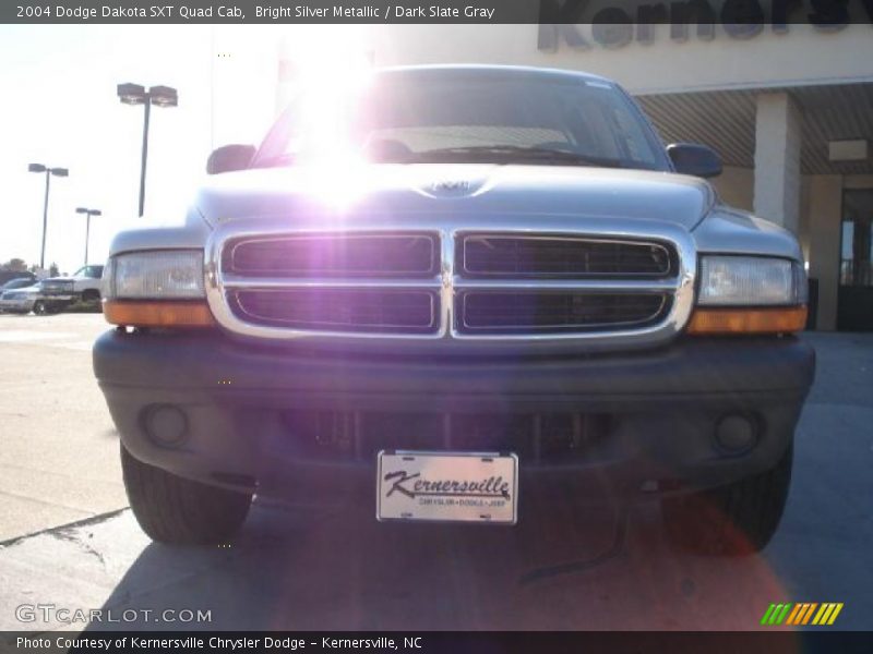 Bright Silver Metallic / Dark Slate Gray 2004 Dodge Dakota SXT Quad Cab